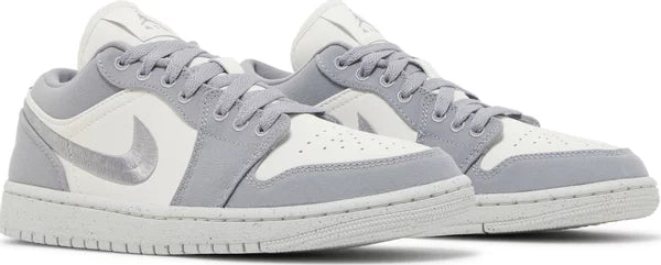 Nike Womens Air Jordan 1 Low SE Sneakers - 'Light Steel Grey'