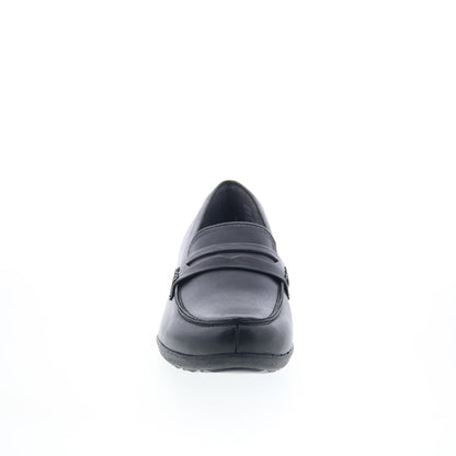 Drew Berlin 13243-12 Mens Black Narrow Loafers & Slip Ons Penny Shoes