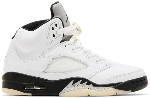 Nike Mens Air Jordan 5 Retro Sneakers - 'White Black'