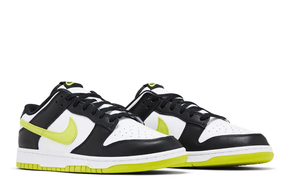 Nike Mens Dunk Low Sneakers - 'Black Bright Cactus'