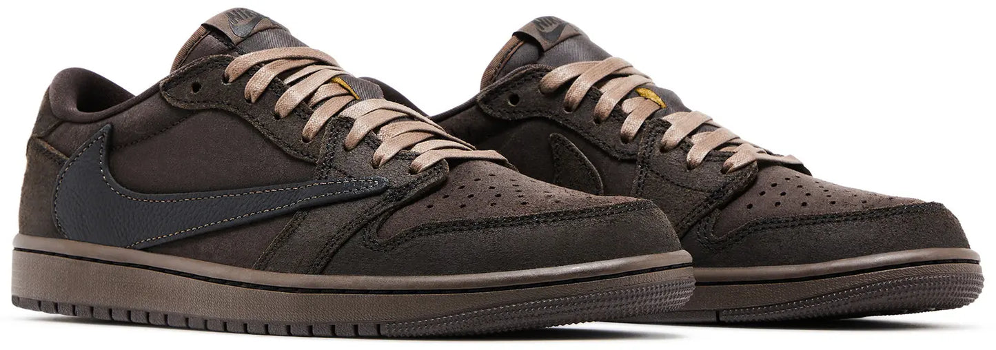 Nike Mens Jordan 1 Retro Low OG SP Travis Scott Velvet Brown