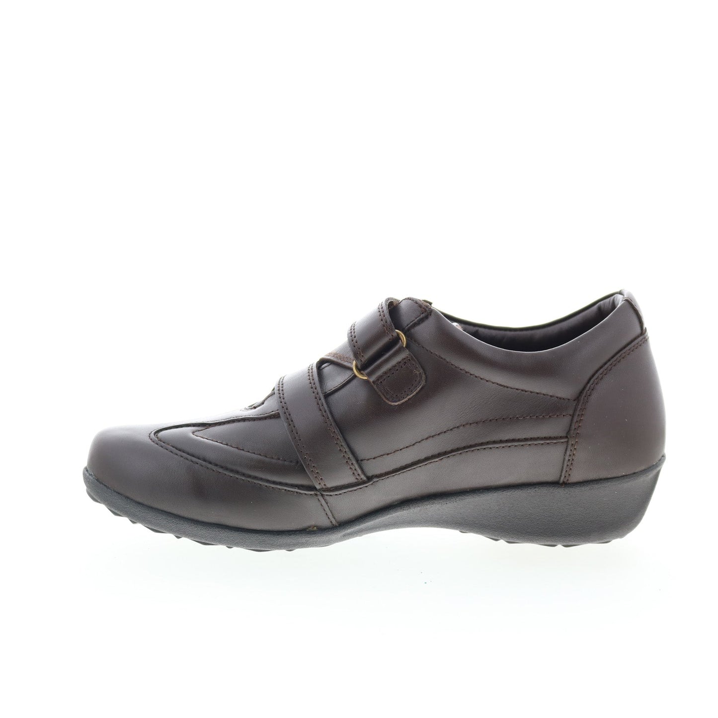 Drew Cario 14491-64 Womens Brown Wide Leather Lifestyle Sneakers Shoes