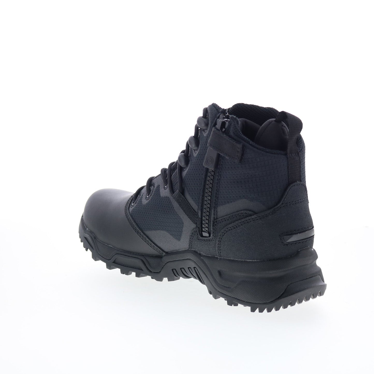 Original Swat Alpha Fury 6" Polishable Toe Side-Zip EN Mens Black Wide Boots