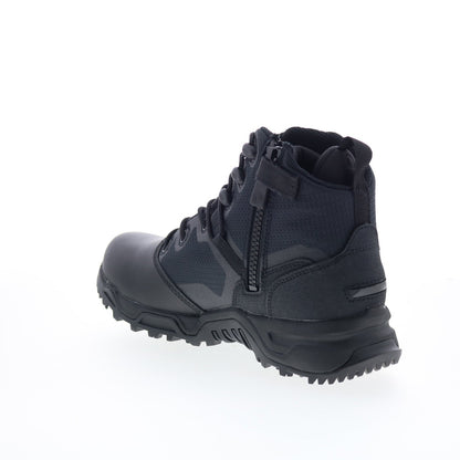 Original Swat Alpha Fury 6" Polishable Toe Side-Zip EN Mens Black Wide Boots