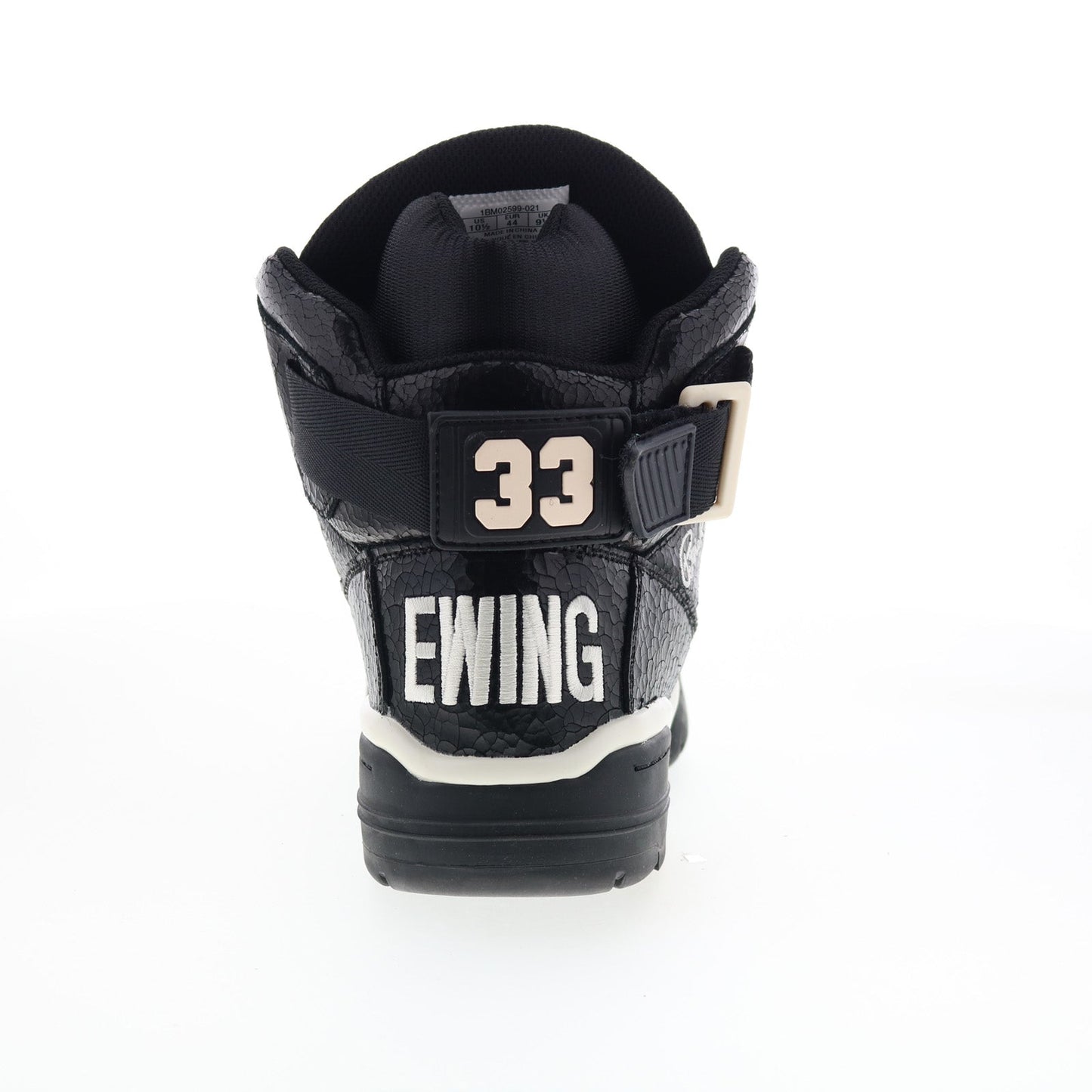 Ewing Athletics 33 HI Vintage Mens Black Leather Lifestyle Sneakers Shoes