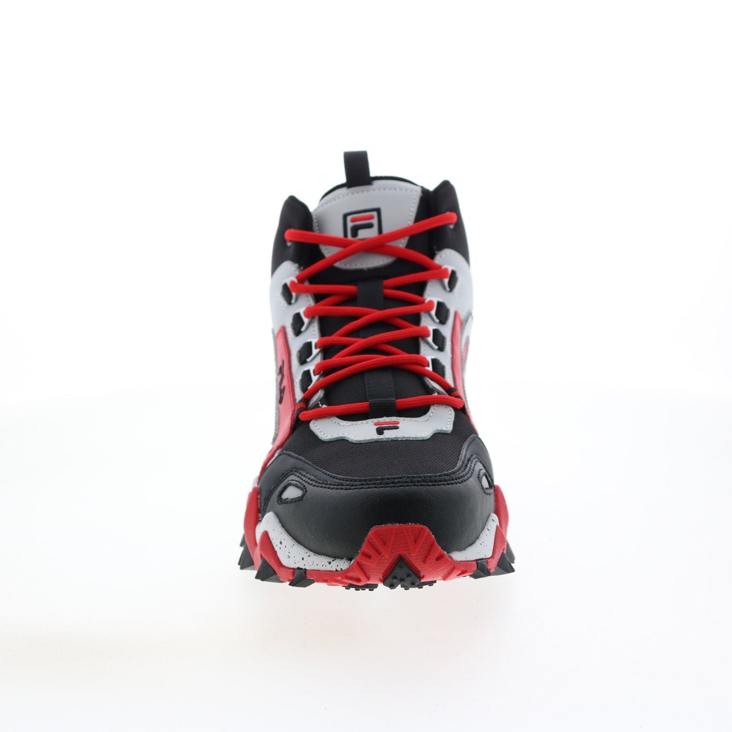 Fila Oakmont Trail Mid 1JM01276-014 Mens Black Leather Athletic Hiking Shoes