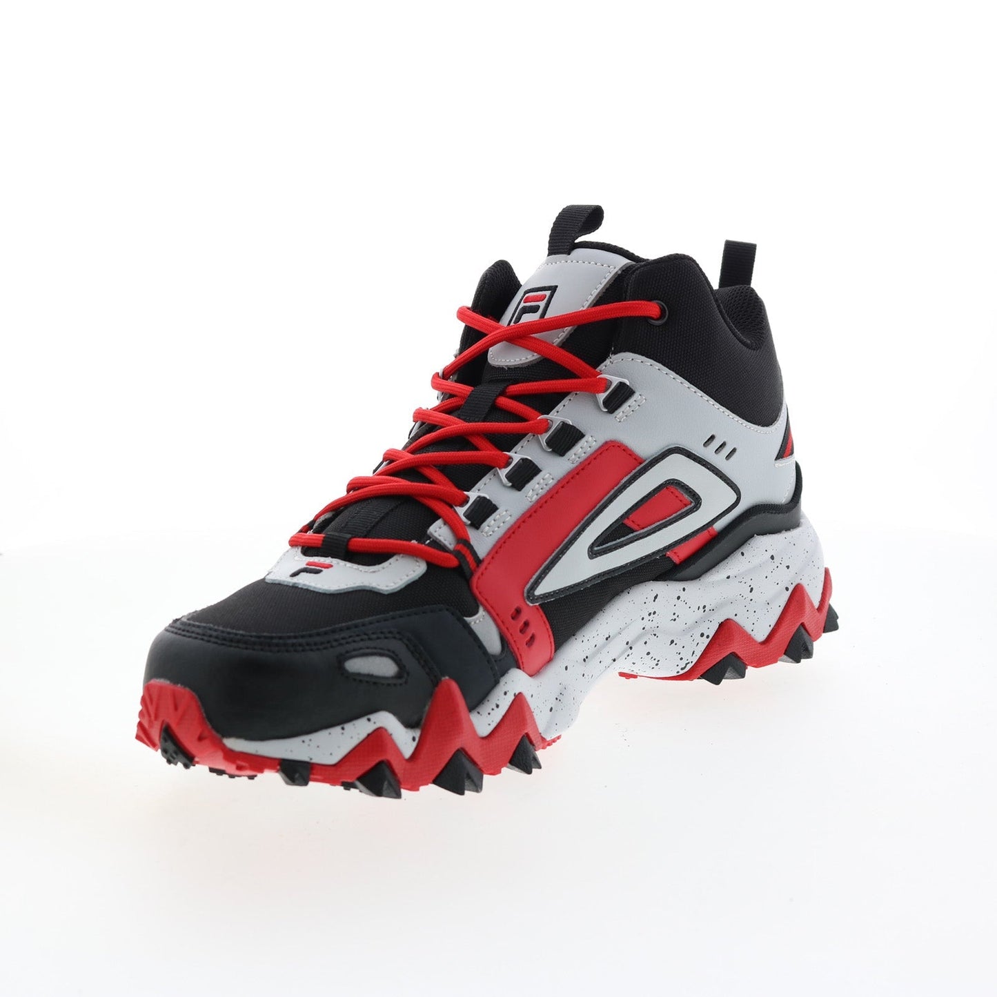 Fila Oakmont Trail Mid 1JM01276-014 Mens Black Leather Athletic Hiking Shoes