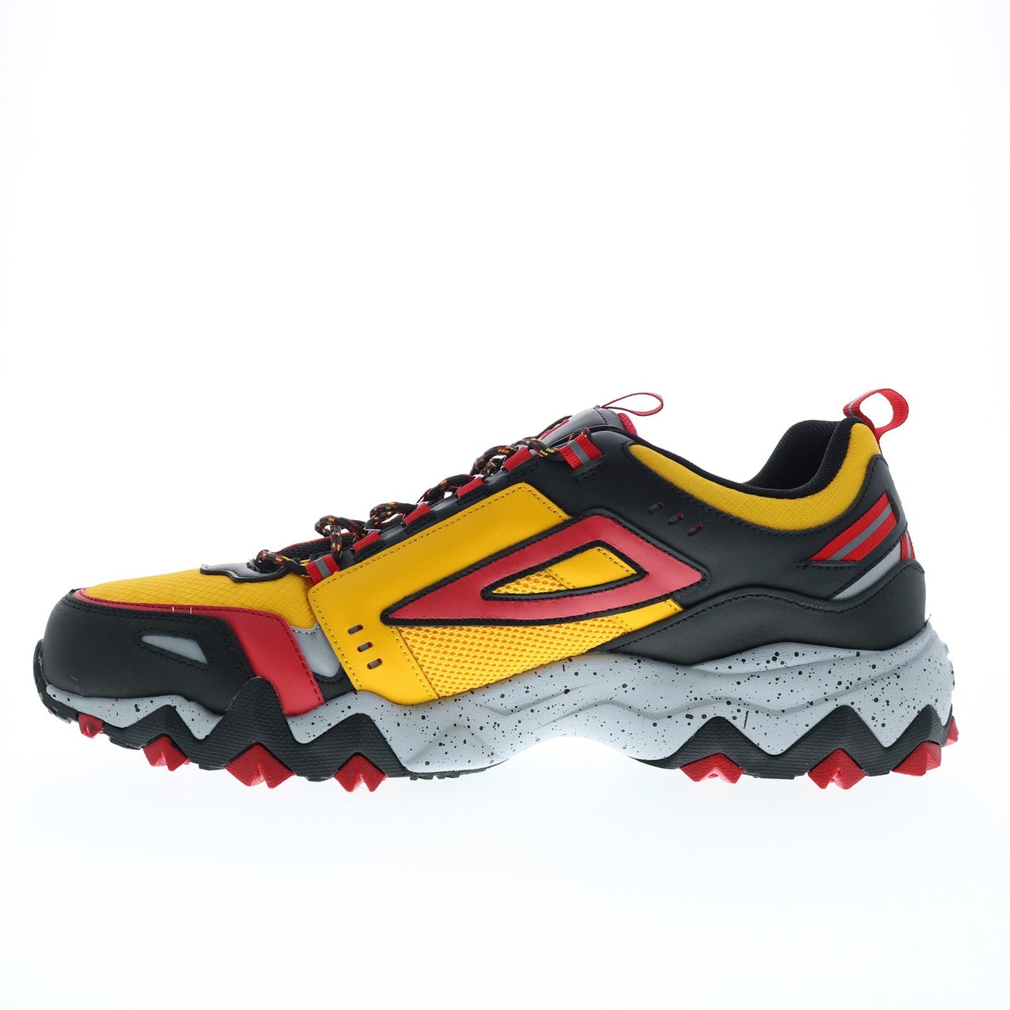 Fila Oakmont Trail 1JM01690-704 Mens Yellow Leather Athletic Hiking Shoes