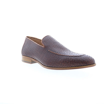 Mezlan Abas Woven Calfskin Loafer 20269 Mens Brown Loafers Casual Shoes