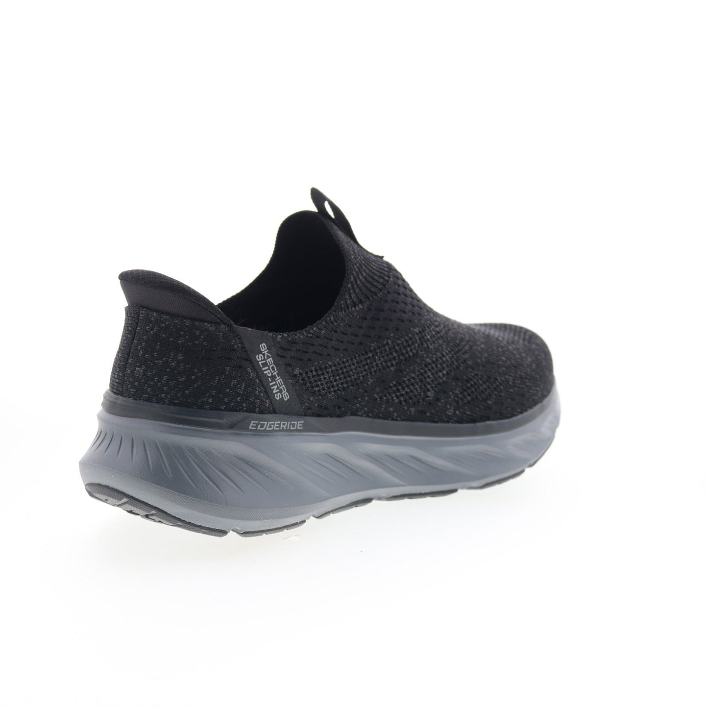 Skechers Slip-ins Edgeride Commissioner Mens Black Extra Wide Sneakers Shoes