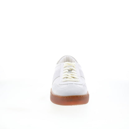 Johnston & Murphy Kemton U-Throat Mens White Lifestyle Sneakers Shoes