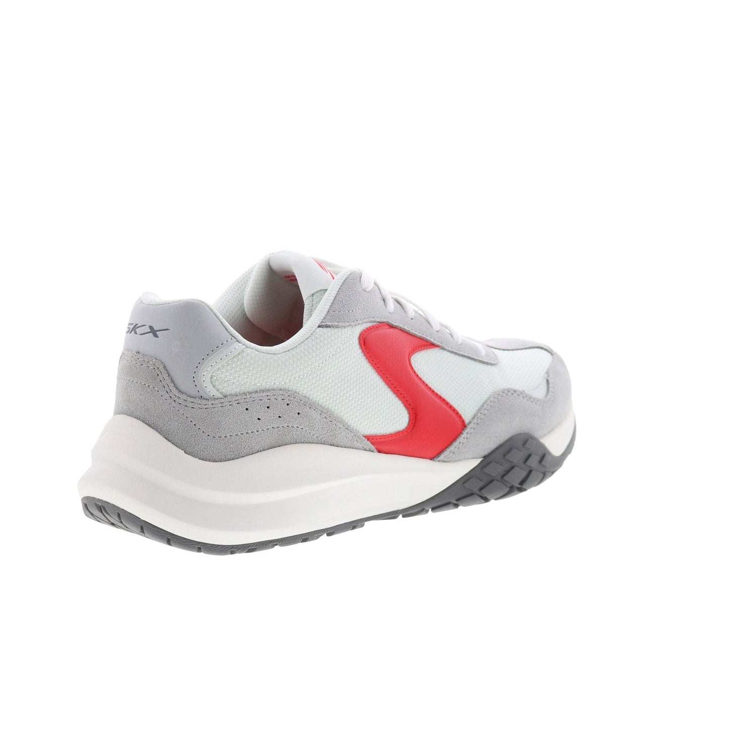 Skechers Court Frenz 246107-GYRD Mens Gray Suede Athletic Pickleball Shoes