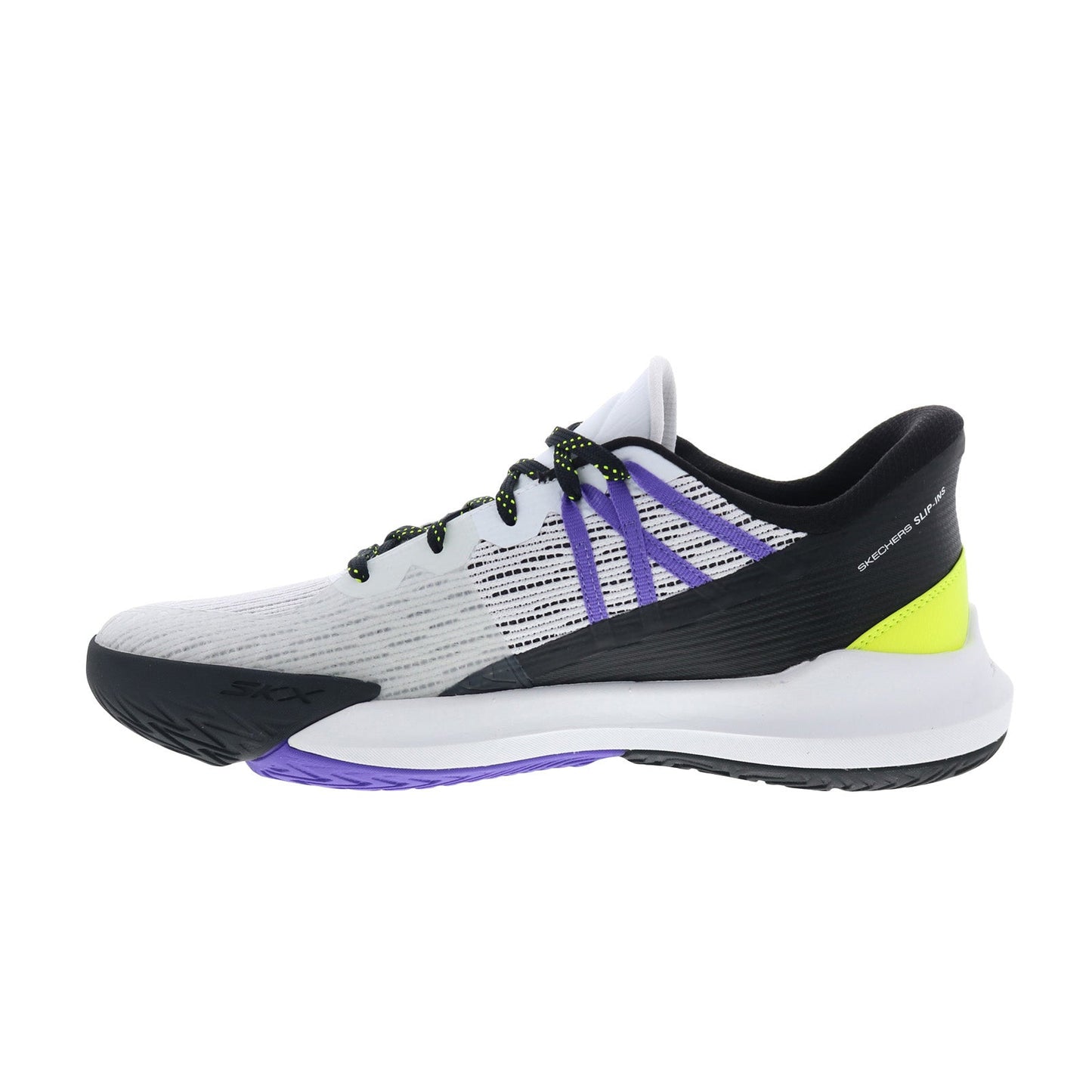 Skechers Slip-Ins Tennis Baseline Bully Mens White Athletic Pickleball Shoes