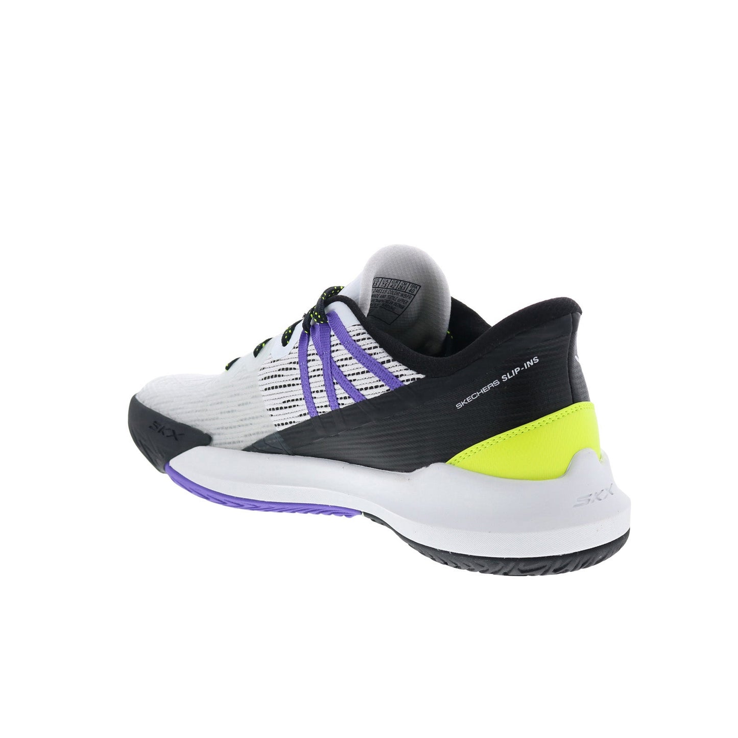 Skechers Slip-Ins Tennis Baseline Bully Mens White Athletic Pickleball Shoes