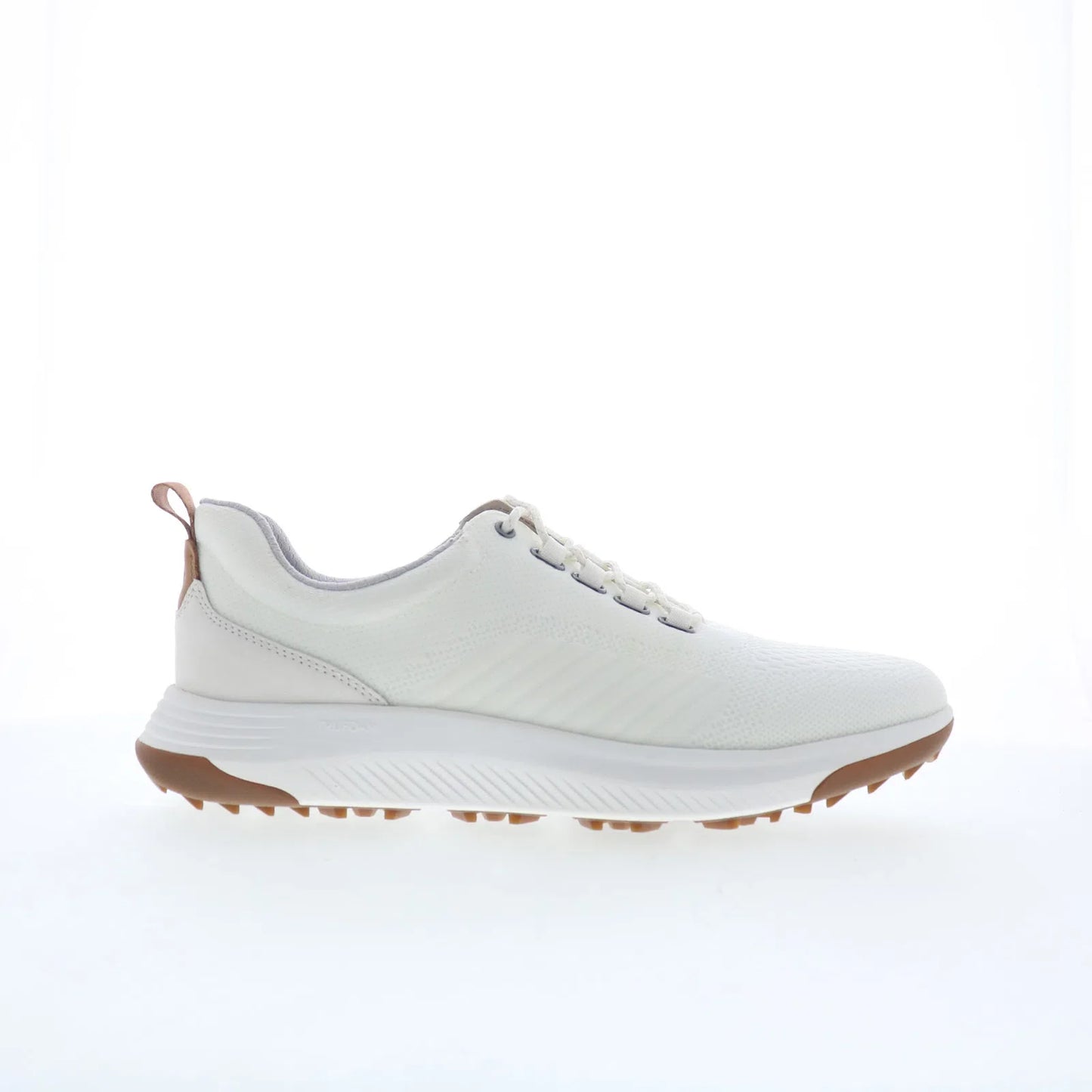 Johnston & Murphy 25-9668 Mens White Leather Lace Up Athletic Golf Shoes