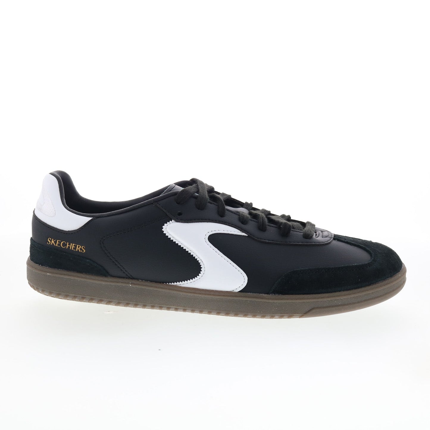 Skechers Hotshot - Pyke Mens Black Synthetic Wide Lifestyle Sneakers Shoes