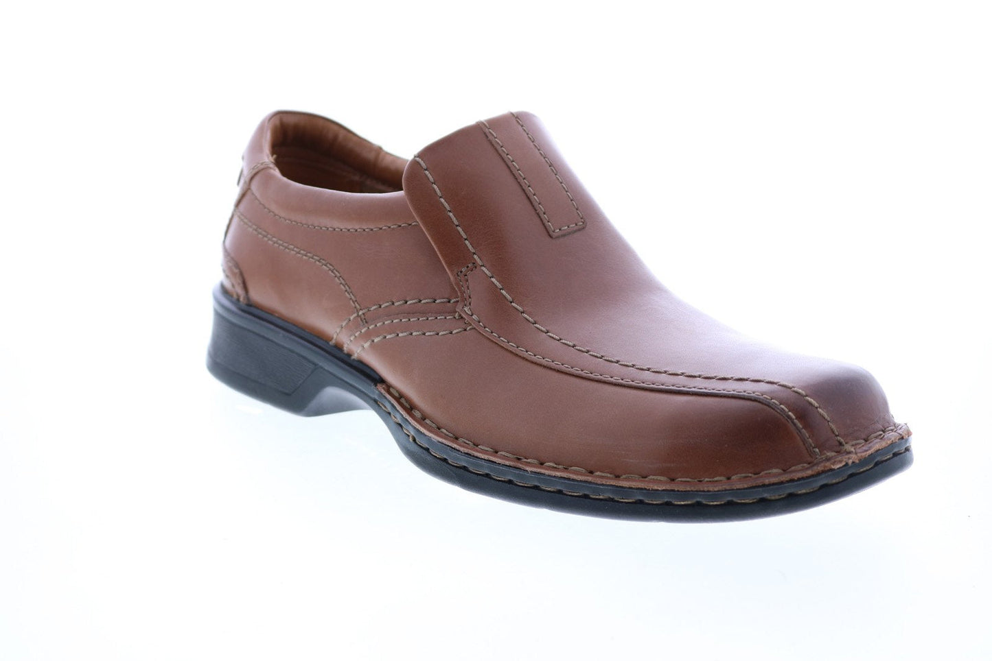 Clarks Escalade Step 26113919 Mens Brown Wide Leather Loafers Casual Shoes