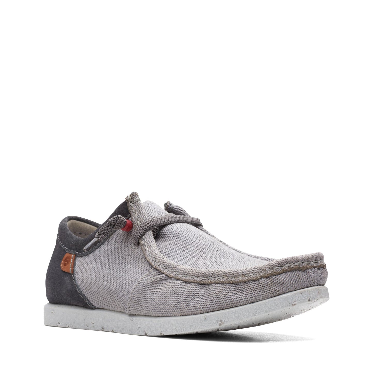 Clarks ShacreLite Moc Mens Gray Wide Oxfords & Lace Ups Casual Shoes