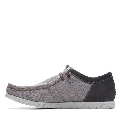 Clarks ShacreLite Moc Mens Gray Wide Oxfords & Lace Ups Casual Shoes