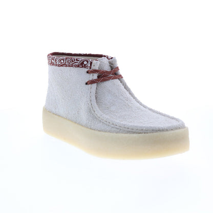 Clarks Wallabee Cup Boot 26167977 Mens Beige Suede Lace Up Chukkas Boots