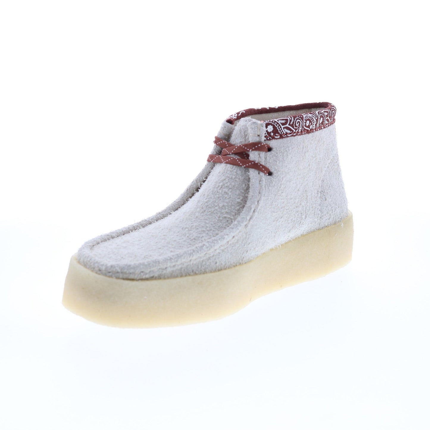 Clarks Wallabee Cup Boot 26167977 Mens Beige Suede Lace Up Chukkas Boots