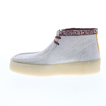 Clarks Wallabee Cup Boot 26167977 Mens Beige Suede Lace Up Chukkas Boots