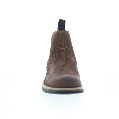 Clarks Morris Easy 26174613 Mens Wide Leather Ankle Slip On Chelsea Boots