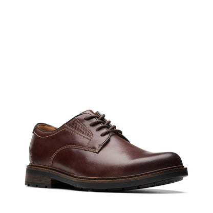 Clarks Un Shire Low 26174653 Mens Brown Oxfords & Lace Ups Casual Shoes