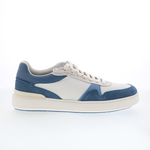 Clarks CourtLite Race 26176121 Mens Blue Leather Lifestyle Sneakers Shoes