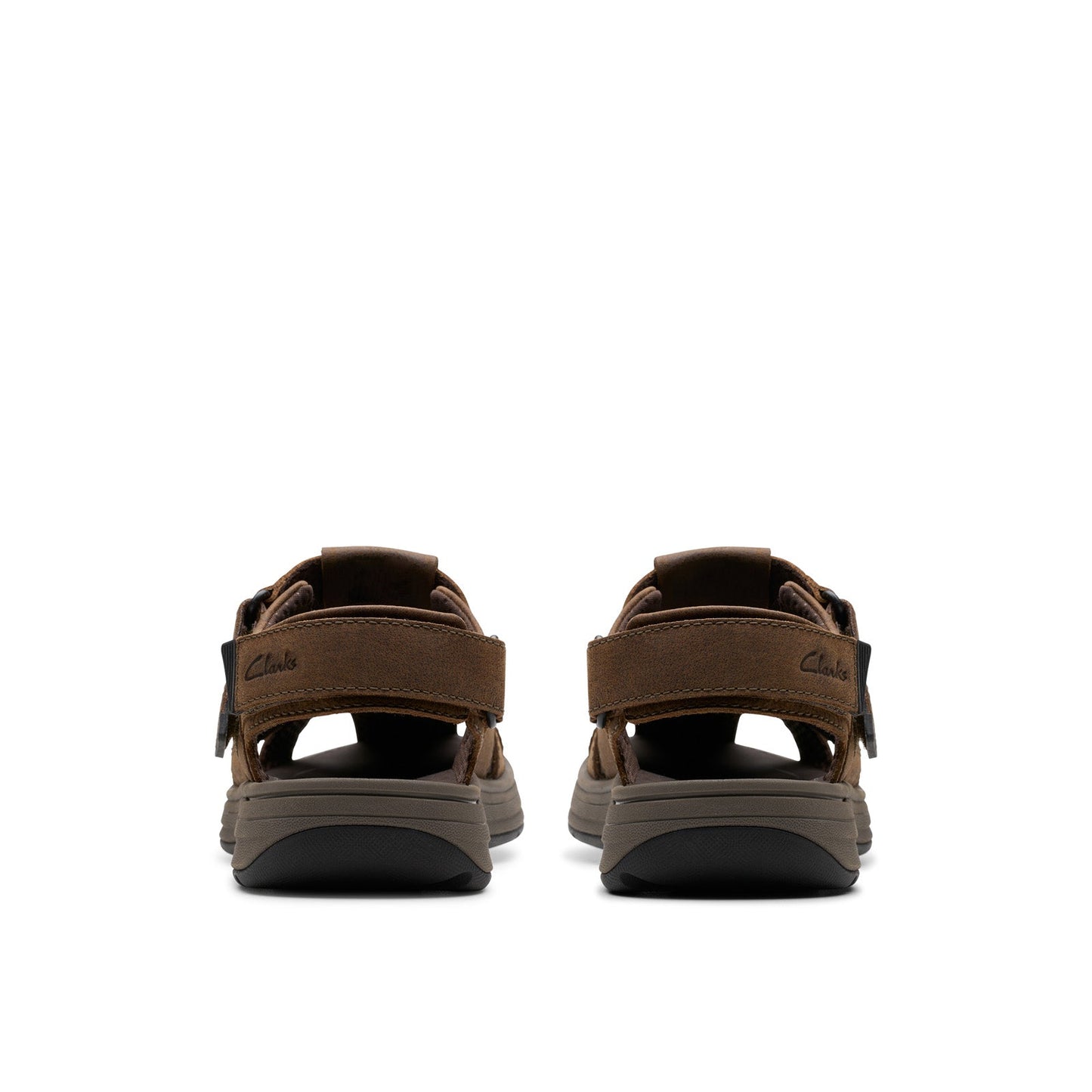 Clarks Saltway Cove 26176900 Mens Brown Leather Strap Sport Sandals Shoes