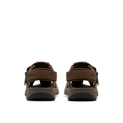 Clarks Saltway Cove 26176900 Mens Brown Leather Strap Sport Sandals Shoes