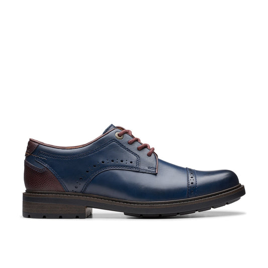 Clarks Un Shire Vibe Mens Blue Wide Oxfords & Lace Ups Cap Toe Shoes