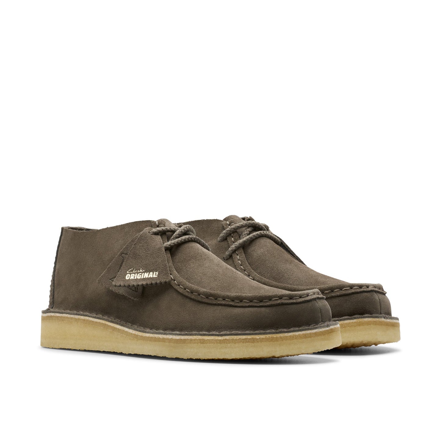 Clarks Desert Nomad 26178174 Mens Gray Suede Oxfords & Lace Ups Casual Shoes
