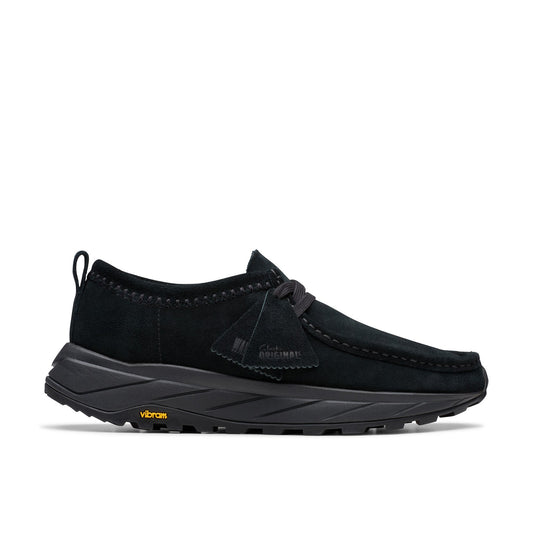 Clarks Walla Eden LO 26181120 Mens Black Suede Lifestyle Sneakers Shoes