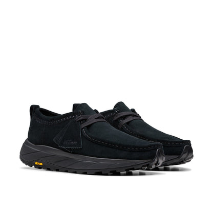 Clarks Walla Eden LO 26181120 Mens Black Suede Lifestyle Sneakers Shoes