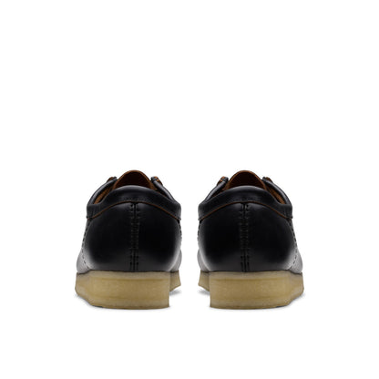 Clarks Wallabee 26181127 Mens Black Leather Oxfords & Lace Ups Casual Shoes