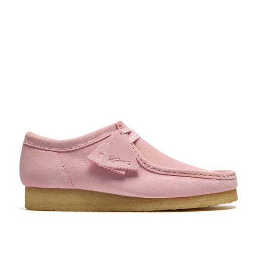 Clarks Wallabee 26185560 Mens Pink Suede Oxfords & Lace Ups Casual Shoes