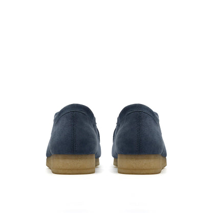 Clarks Wallabee 26186773 Mens Blue Suede Oxfords & Lace Ups Casual Shoes