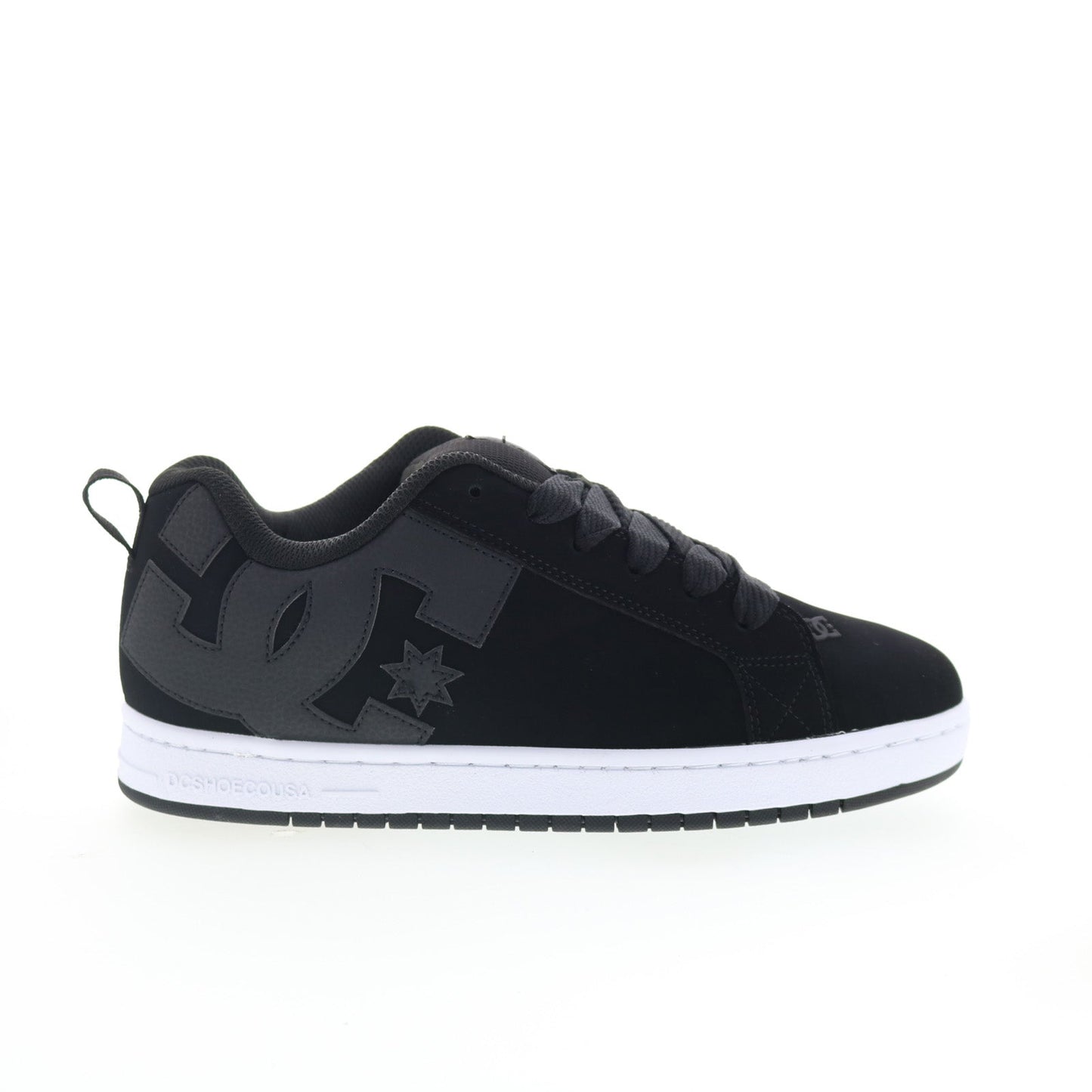 DC Court Graffik 300529-BLW Mens Black Nubuck Skate Inspired Sneakers Shoes