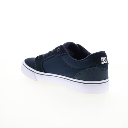 DC Anvil 303190-DNW Mens Blue Suede Lace Up Skate Inspired Sneakers Shoes