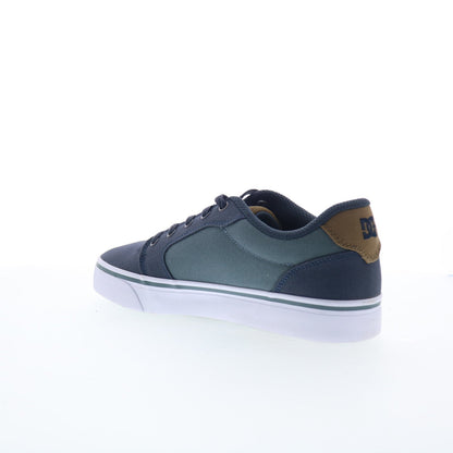 DC Anvil TX 320040-XBCW Mens Blue Canvas Skate Inspired Sneakers Shoes