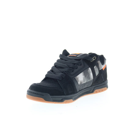 DC Stag 320188-BLO Mens Black Nubuck Lace Up Skate Inspired Sneakers Shoes