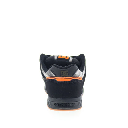 DC Stag 320188-BLO Mens Black Nubuck Lace Up Skate Inspired Sneakers Shoes