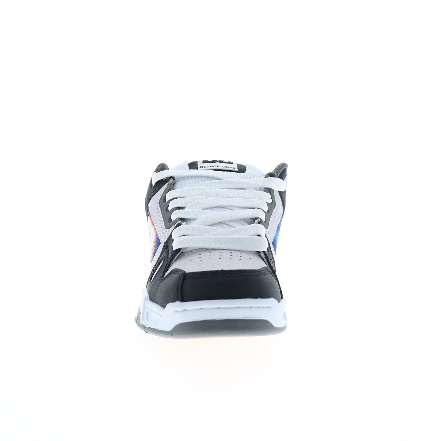 DC Stag 320188-TKE Mens White Leather Lace Up Skate Inspired Sneakers Shoes