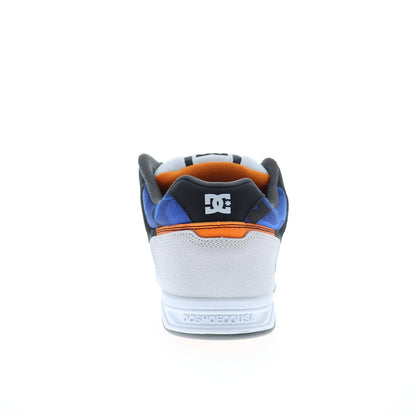 DC Stag 320188-TKE Mens White Leather Lace Up Skate Inspired Sneakers Shoes