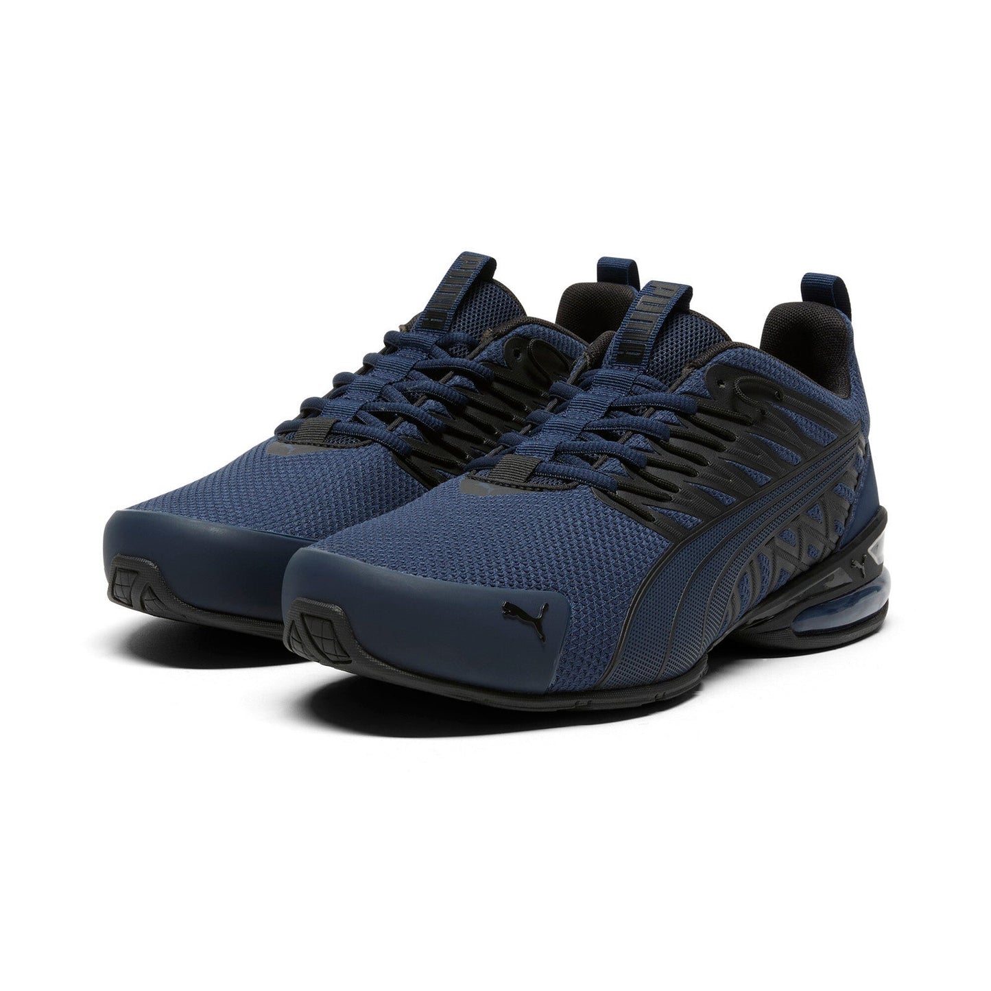 Puma Voltaic Evo 37960129 Mens Blue Mesh Lace Up Athletic Running Shoes