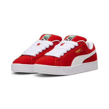 Puma Suede XL 39520503 Mens Red Suede Lifestyle Sneakers Shoes