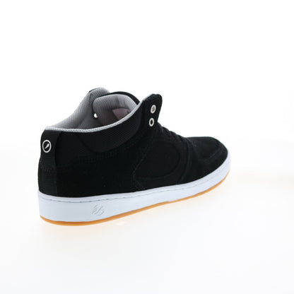 ES Accel Slim Mid 5101000147983 Mens Black Suede Skate Inspired Sneakers Shoes