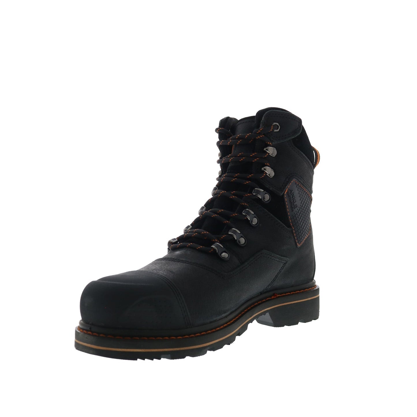 Hoss Range 60108 Mens Black Wide Leather Lace Up Work & Safety Boots