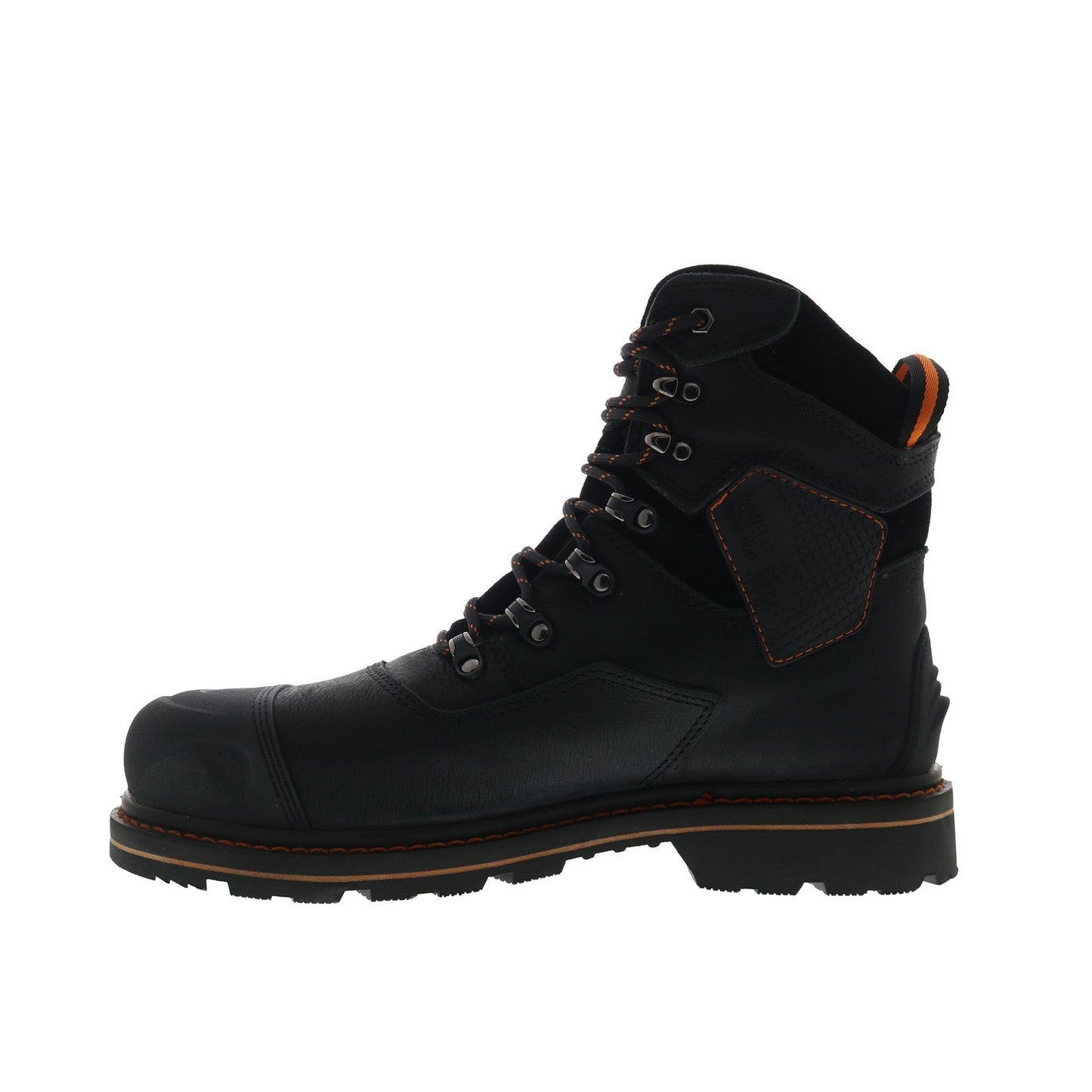 Hoss Range 60108 Mens Black Wide Leather Lace Up Work & Safety Boots